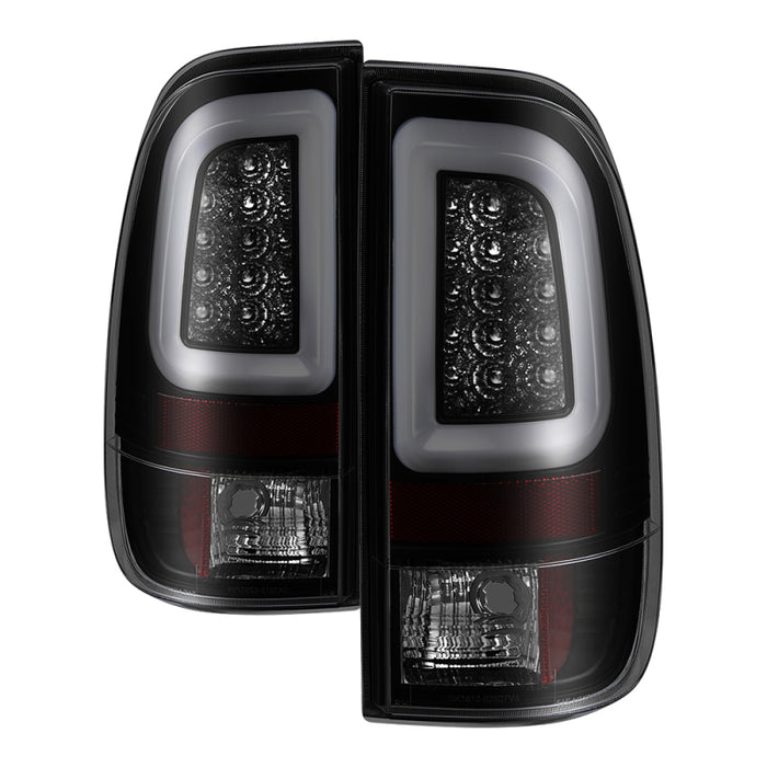 Feux arrière à LED Spyder 08-16 Ford Super Duty F-250 V3 - Fumée noire ALT-YD-FS07V3-LBLED-BSM