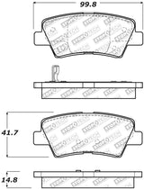 StopTech 09-15 Hyundai Sonata Street Select Rear Brake Pads