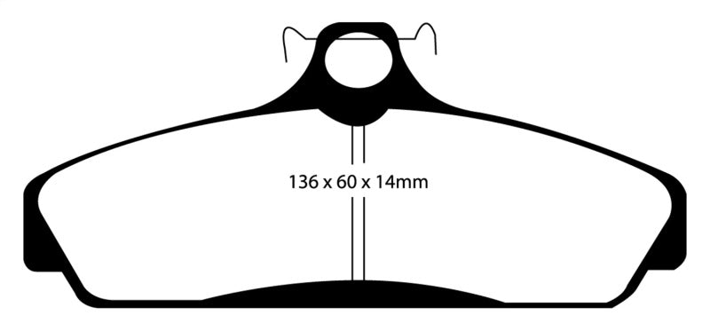 Plaquettes de frein avant EBC 83-87 Chevrolet Corvette (C4) 5.7 Redstuff