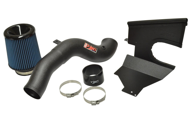 Prise d'air froid noire froissée Injen16-18 pour Ford Focus RS