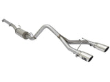 Échappement aFe Rebel Series CB 2,5 pouces à double sortie centrale SS avec embout poli 07-15 Jeep Wrangler 3,6 L/3,8 L V6