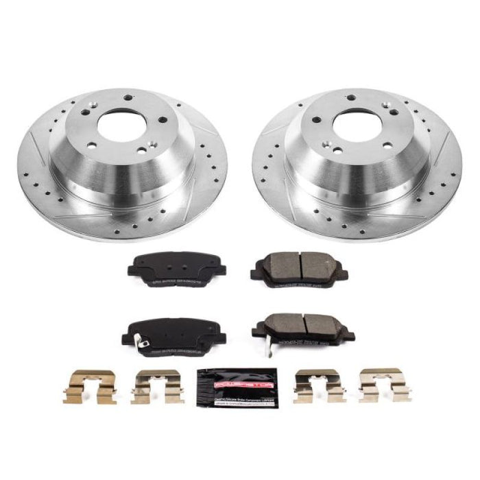 Power Stop 10-18 Hyundai Santa Fe Rear Z23 Evolution Sport Brake Kit