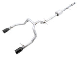 AWE Tuning 4e génération GM 1500 5,3 L 0FG Catback double sortie latérale (pare-chocs plat) - Embouts en diamant