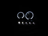 ANZO 1997.5-2003 Ford F-150 Projector Headlights w/ Halo and LED Black 1pc