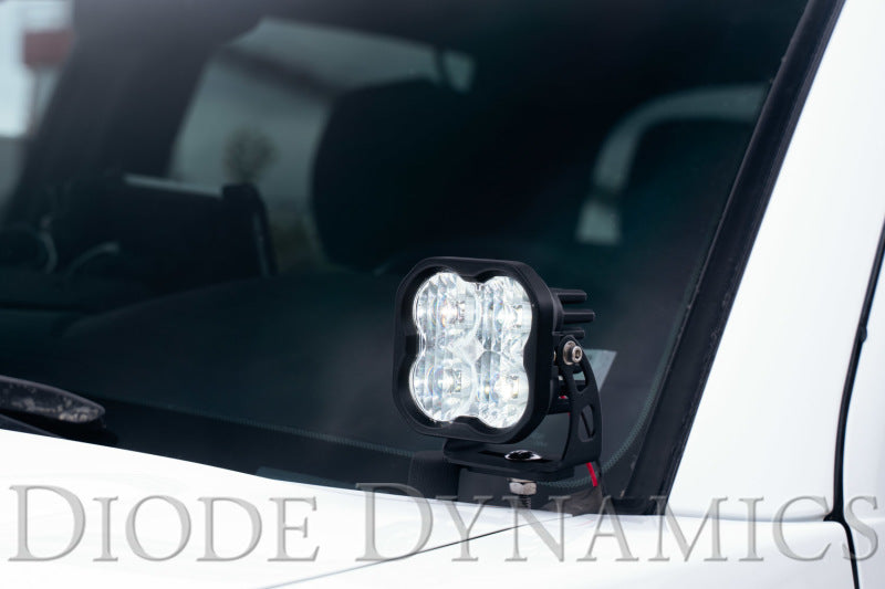 Diode Dynamics 16-21 Toyota Tacoma Stage Series 2in LED Ditch Light Kit - Yellow Pro Combo