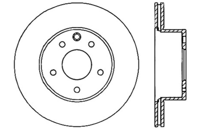 Rotor arrière droit sport percé cryogénique StopTech 08-12 Infiniti EX35