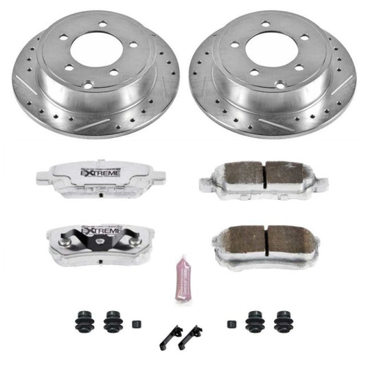 Power Stop 11-14 Chrysler 200 Rear Z26 Street Warrior Brake Kit