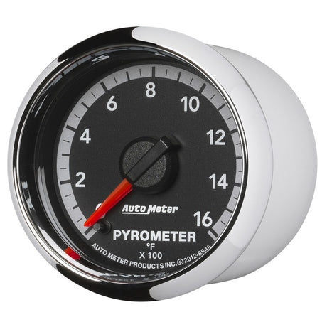 Jauge électronique Autometer Gen4 Dodge Factory Match 52,4 mm à balayage complet 0-1600 degrés F EGT/pyromètre