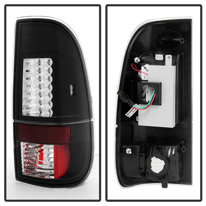 Spyder Ford F150 Styleside 97-03/F250 Version 2 LED Tail Lights Blk ALT-YD-FF15097-LED-G2-BK