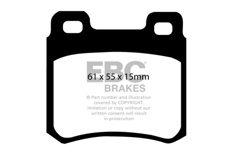 Plaquettes de frein arrière EBC 94-95 Mercedes-Benz C220 (W202) 2.2 Greenstuff