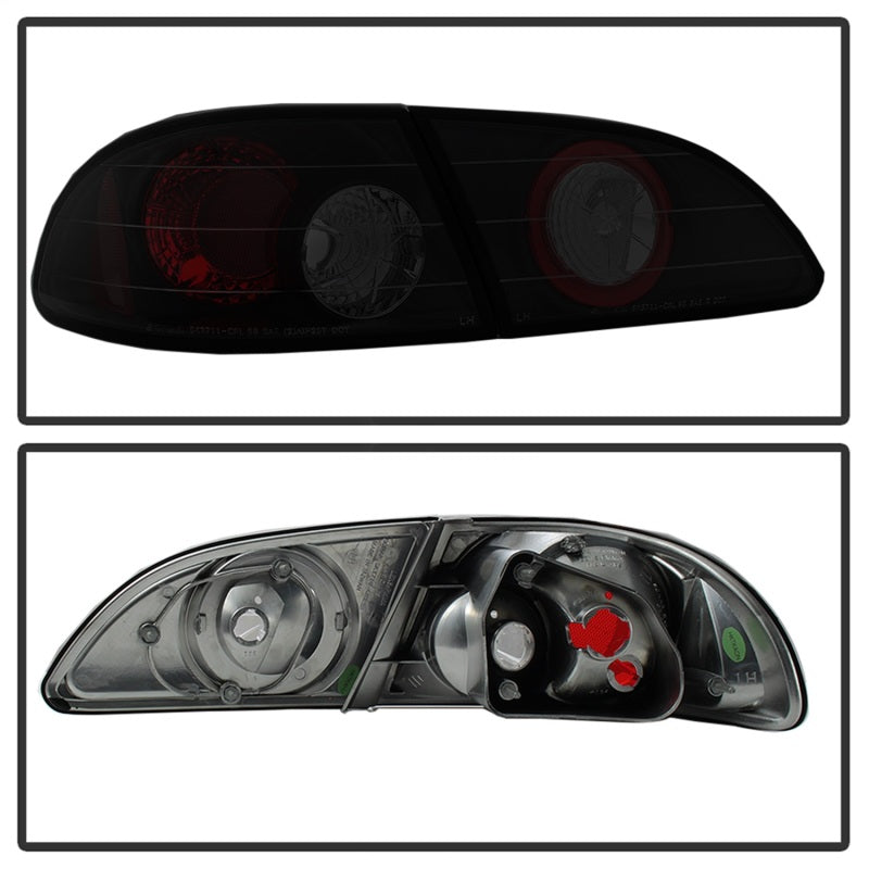 Spyder Toyota Corolla 98-02 Euro Tail Lights Black Smoke ALT-YD-TC98-BSM