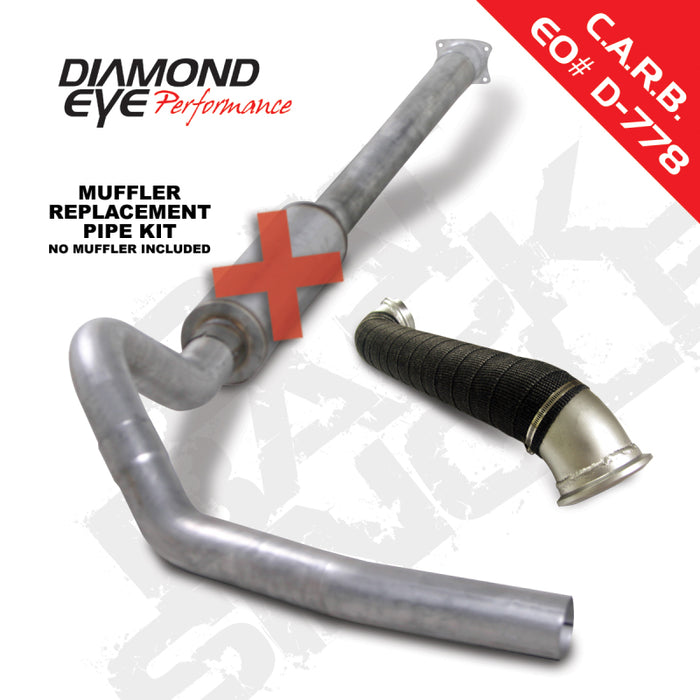 KIT Diamond Eye 4 po CB MRP SGL avec TDP AL 04-05 Chevy/GMC 6,6 L Duramax 2500/3500