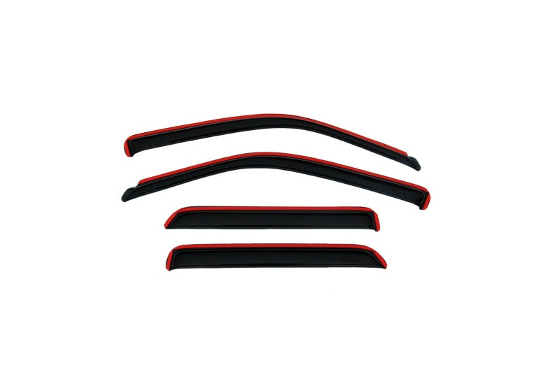 AVS 01-07 Toyota Highlander Ventvisor In-Channel Front & Rear Window Deflectors 4pc - Smoke