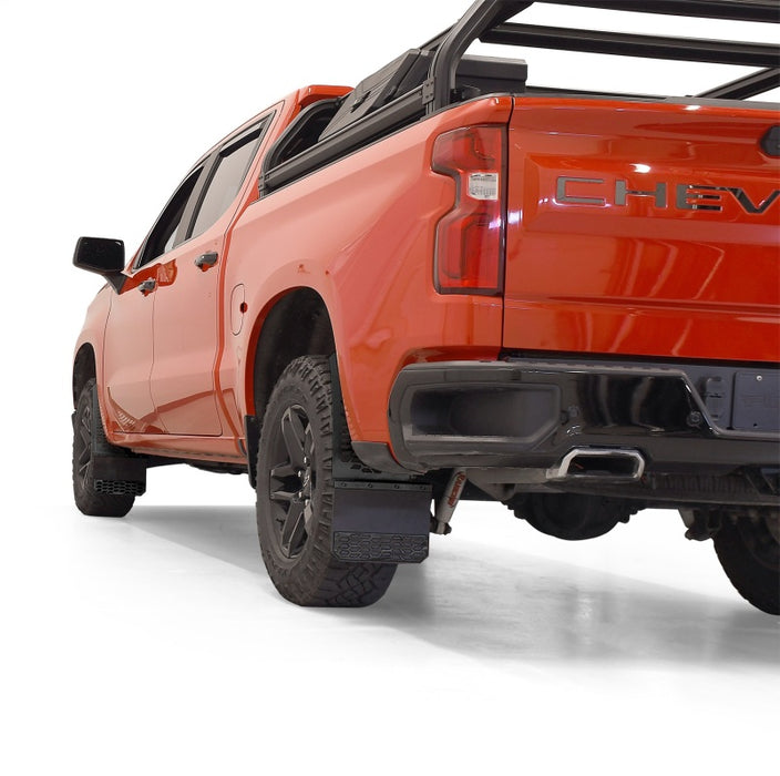 Putco 11-16 Ford SuperDuty - Ensemble de 2 (sauf double arrière) Mud Skins - HDPE avec bouclier hexagonal