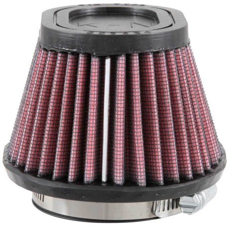 Filtre en caoutchouc universel K&amp;N Filter Bride de 2 7/16 pouces Base de 4,5 x 3,75 pouces Base de 3,5 x 2,5 pouces Supérieur de 2,75 pouces