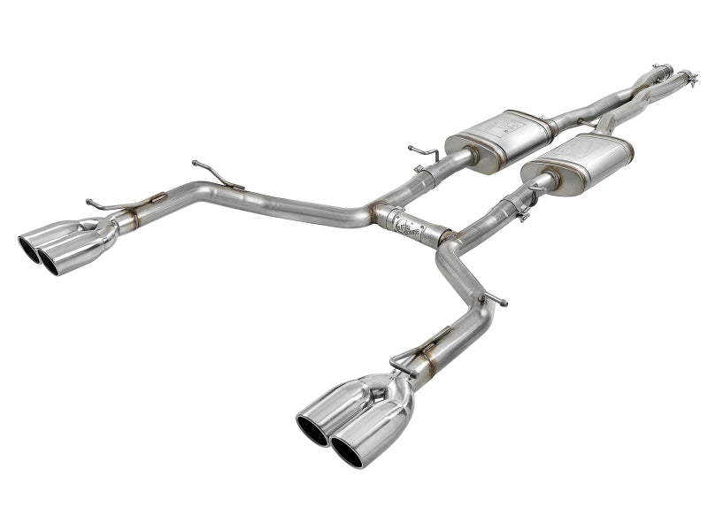 aFe MACH Force-Xp 2-1/2in 304 SS Cat-Back Exhaust 15-19 Dodge Challenger V6-3.6L - Polished Tip