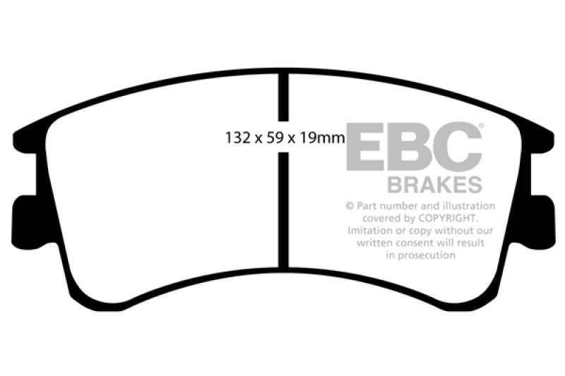 Plaquettes de frein avant EBC 03-05 Mazda 6 2.3 Ultimax2