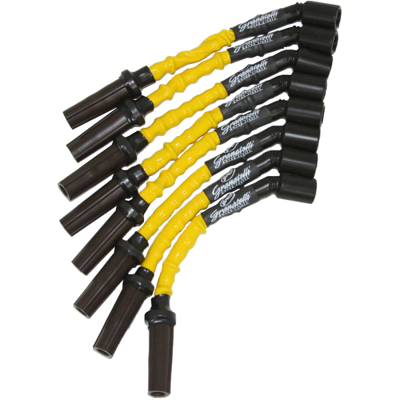 Kit de connecteur de fil d'allumage près de la bougie Granatelli 14-23 GM LT1 6,2 L Hi-Perf avec gaine jaune