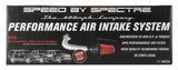 Kit d'admission d'air Spectre 97-03 Ford Expedition V8-4.6/5.4LF/I - Poli avec filtre rouge