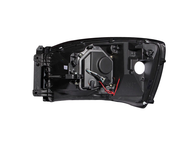 ANZO 2006-2008 Dodge Ram 1500 Phares de projecteur avec halo chromé