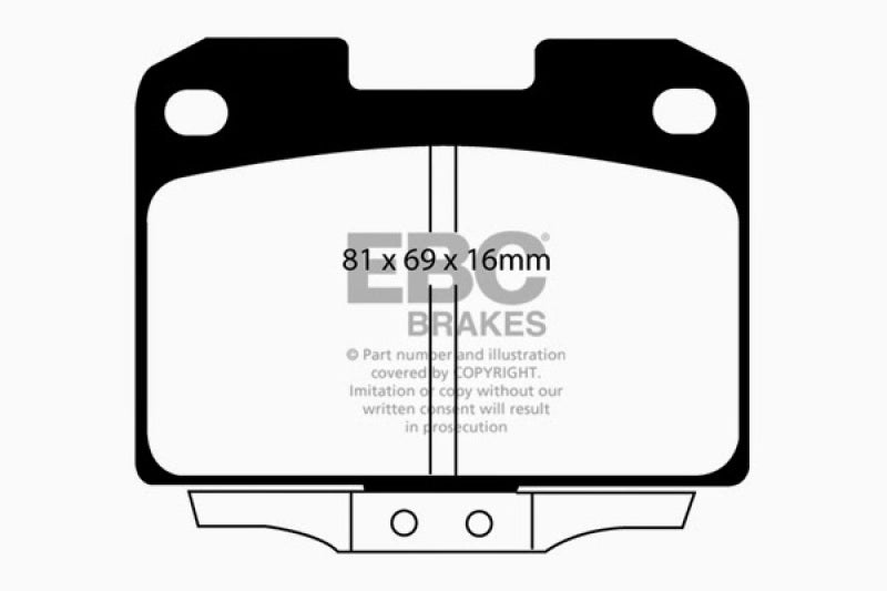 Plaquettes de frein arrière Redstuff EBC 94-96 Dodge Stealth 3.0 4WD