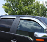 Déflecteurs de vitres avant et arrière AVS 99-16 Ford F-250 Super Duty Supercrew Ventvisor 4 pièces - Chrome
