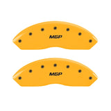 MGP 2 Caliper Covers Engraved Front MGP Yellow Finish Black Characters 2011 Ford Focus