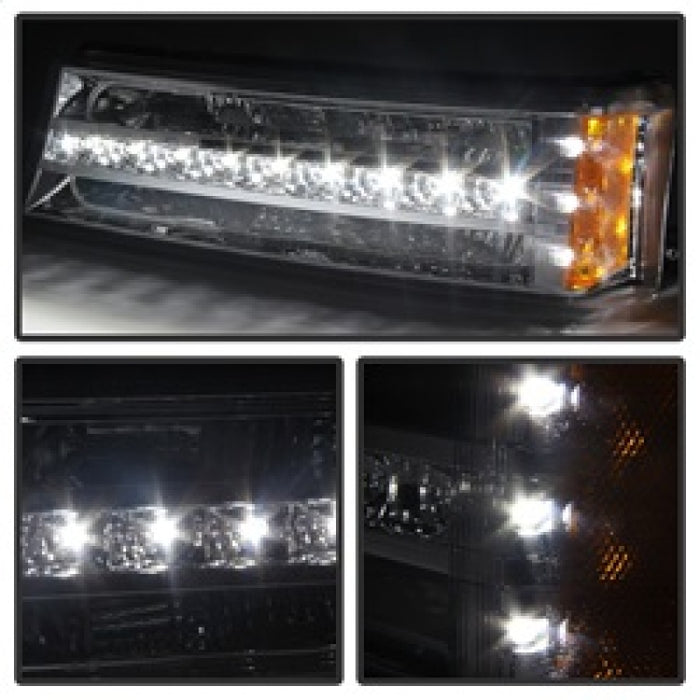 Xtune Chevy Silverado 03-06 / Avalanche 02-06 LED Bumper Lights Chrome CBL-JH-CS03-LED-C