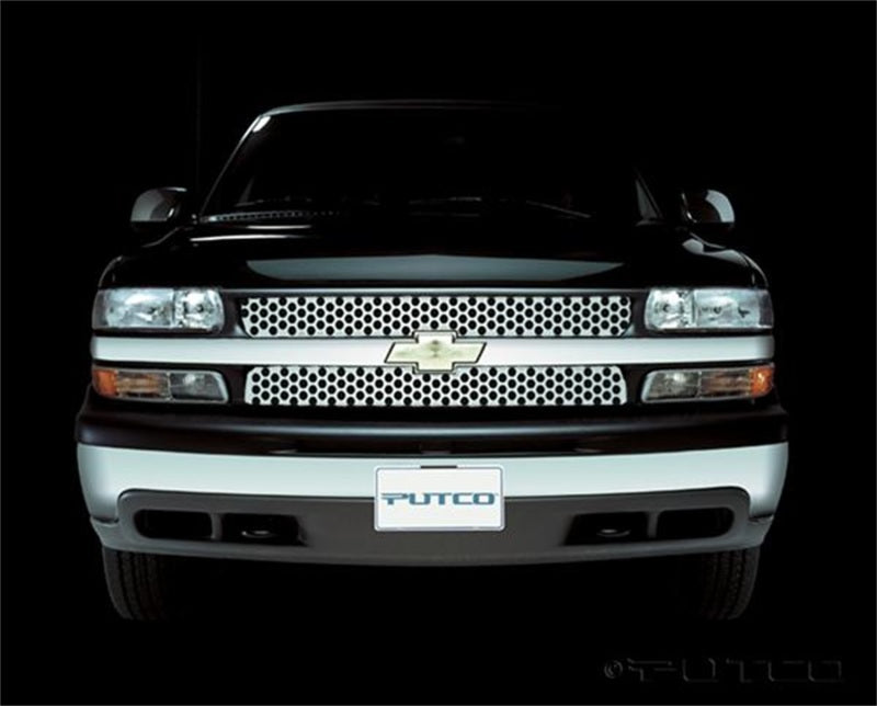 Grilles en acier inoxydable Putco 01-02 Chevrolet Silverado LD Punch