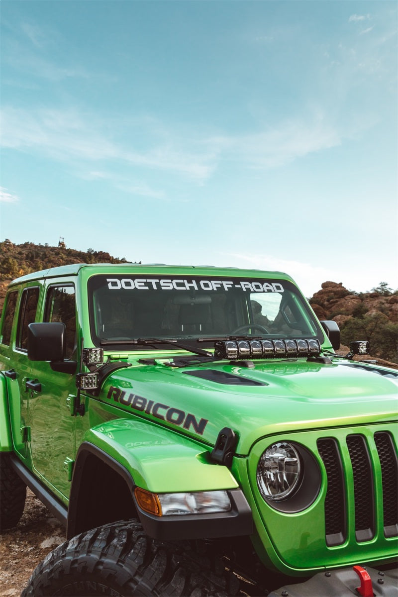 Rigid Industries 2018 Jeep JL - Kit de montage sur capot - Montage sur série Adapt 20 po