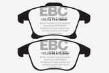 Plaquettes de frein avant EBC 13+ Ford Fusion 1.6 Turbo Yellowstuff