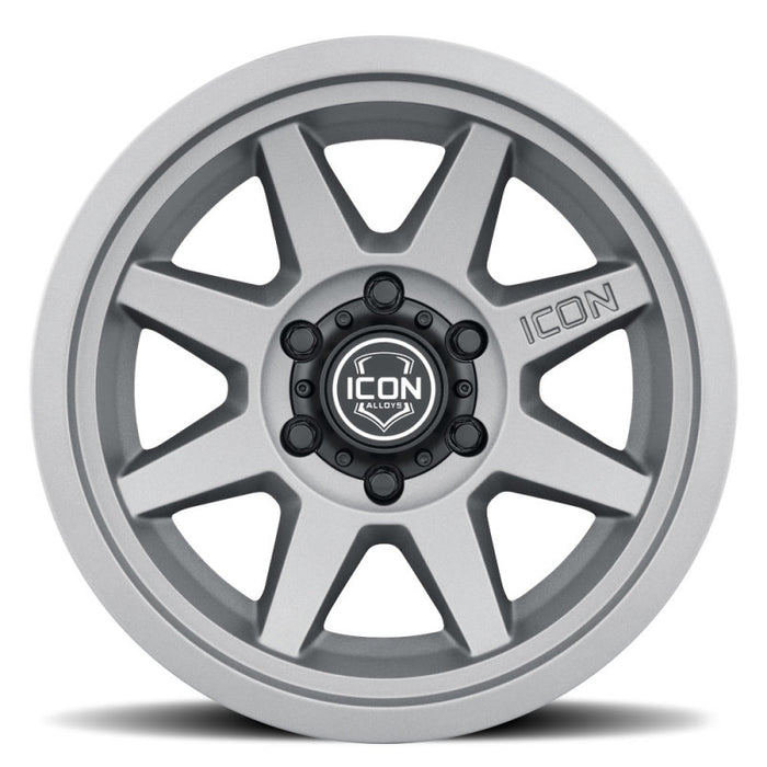 Roue ICON Rebound 17x8,5 6x5,5 0 mm Offset 4,75 pouces BS 106,1 mm Alésage Charbon