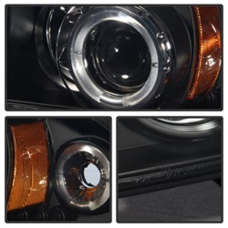Phares de projecteur Spyder Dodge Dakota 97-04/Durango 98-03 1 pièce LED Halo LED Blk PRO-YD-DDAK97-BK