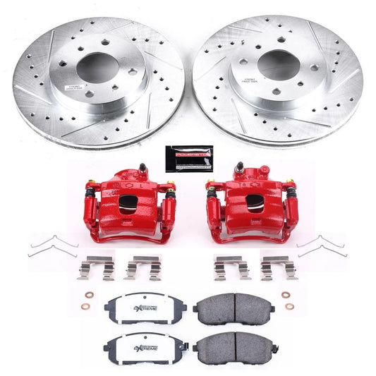 Power Stop 93-01 Nissan Altima Front Z26 Street Warrior Brake Kit w/Calipers