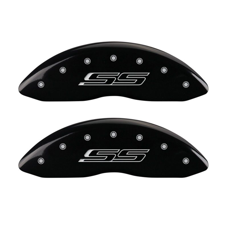 Couvre-étriers MGP 4 gravés avant et arrière Gen 5/SS finition noire argent ch