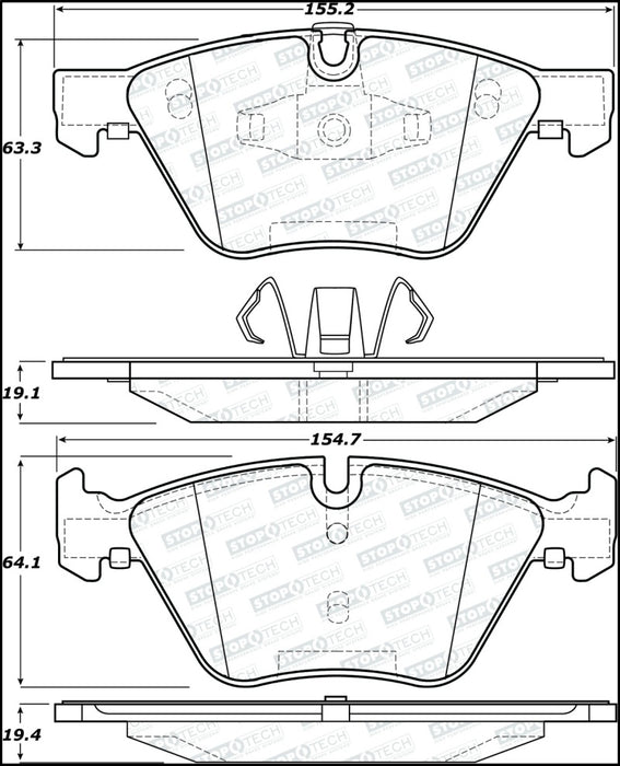 Plaquettes de frein StopTech Street