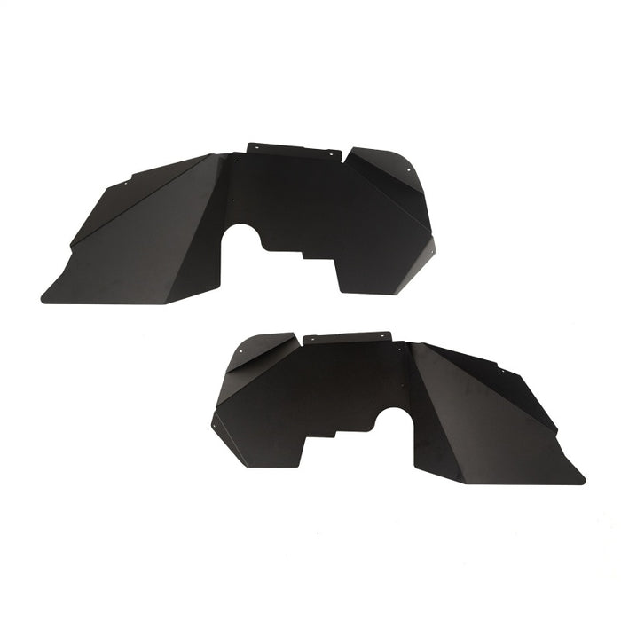 Doublures de garde-boue avant en aluminium Rugged Ridge noires pour Jeep Wrangler JK/JKU 07-18