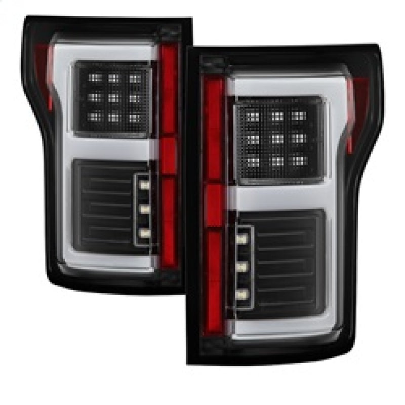Barre lumineuse LED Spyder 15-18 pour Ford F-150 (avec angle mort) - Noir (ALT-YD-FF15015BS-LBLED-BK)