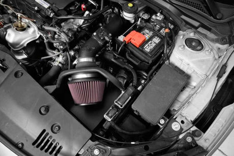 Kit d'admission d'air hautes performances K&amp;N 16-17 Honda Civic (ne convient pas au Type R) L4-2.0L avec chargeur d'air