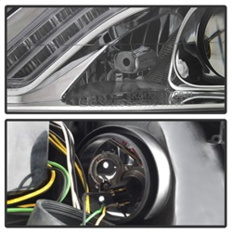 Phares Spyder Mercedes W221 Classe S 07-09 - Modèle HID uniquement - Chrome PRO-YD-MBW22107-HID-DRL-C