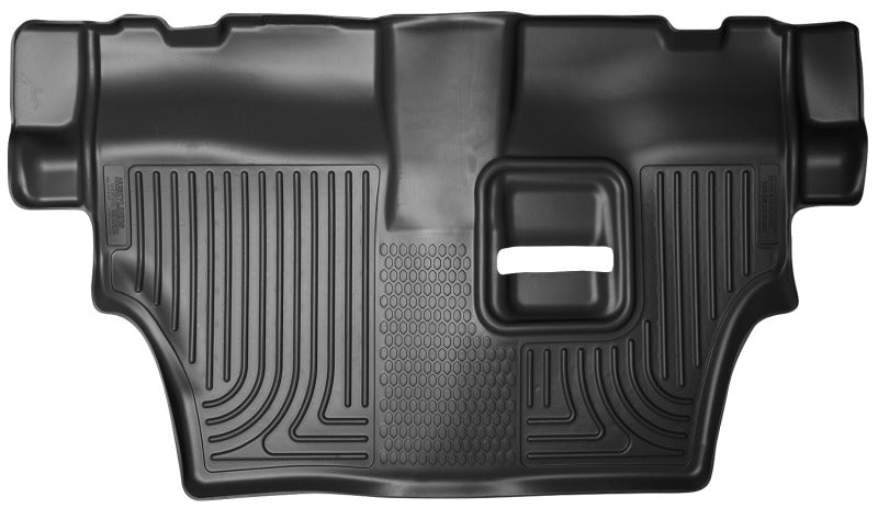 Revêtements de sol noirs pour banquette de 2e rangée avec siège de 3e rangée Husky Liners 11-22 Dodge Durango WeatherBeater