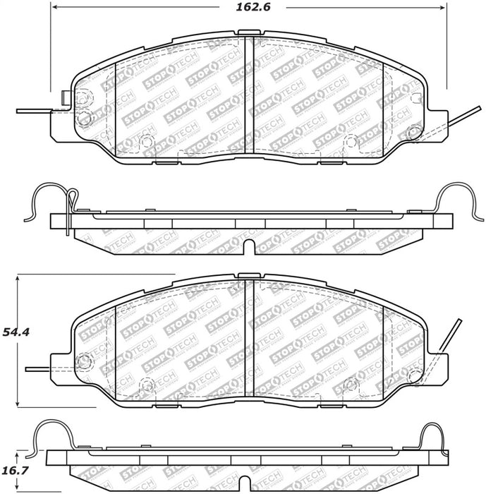 Plaquettes de frein StopTech Street Select - Avant