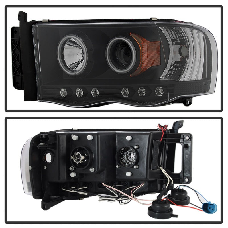 Phares de projecteur Spyder Dodge Ram 1500 02-05 03-05 CCFL Halo LED Blk PRO-YD-DR02-CCFL-BK