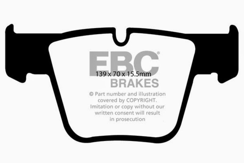 Plaquettes de frein avant EBC 07-11 Mercedes-Benz CL63 AMG 6.2 Yellowstuff