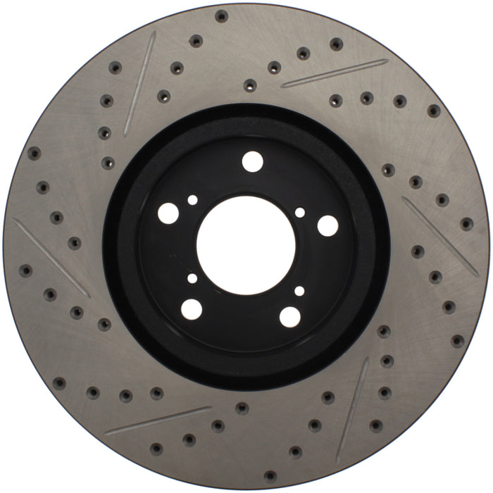 StopTech 07-08 Acura MDX SportStop Slotted & Drilled Right Front Rotor