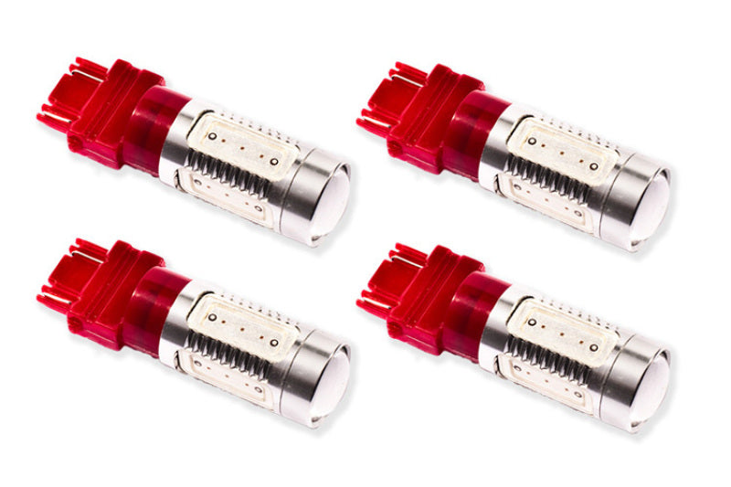 Diode Dynamics 07-13 GMC Sierra 1500 Rear Turn/Tail Light LED 3157 Bulb HP11 LED - Red Set of 4