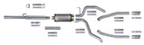 KIT Diamond Eye 3 pouces CB DUAL SS : DODGE 1500 2009-12 HEMI