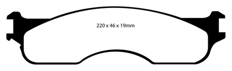 Plaquettes de frein avant EBC 04 Dodge Ram SRT-10 8.3 Greenstuff