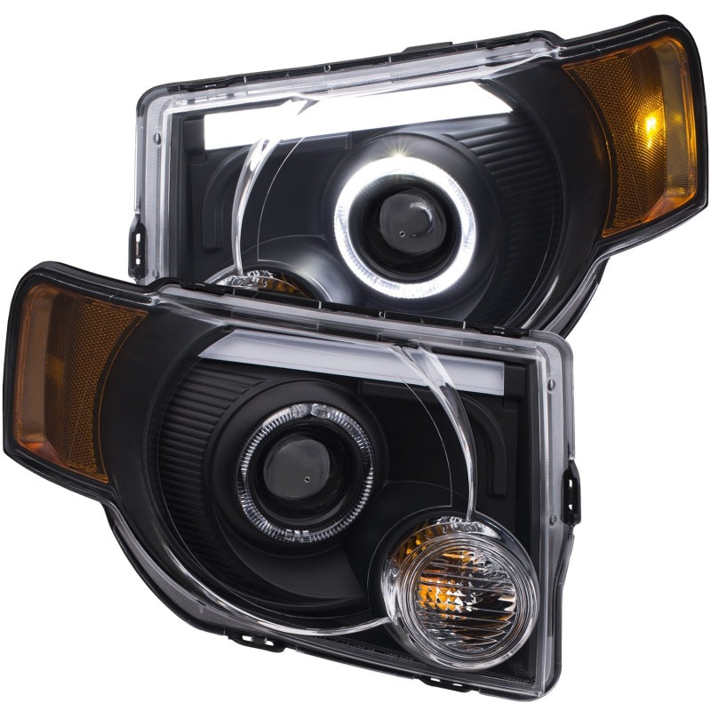 Phares de projecteur ANZO 2008-2012 Ford Escape avec halo noir