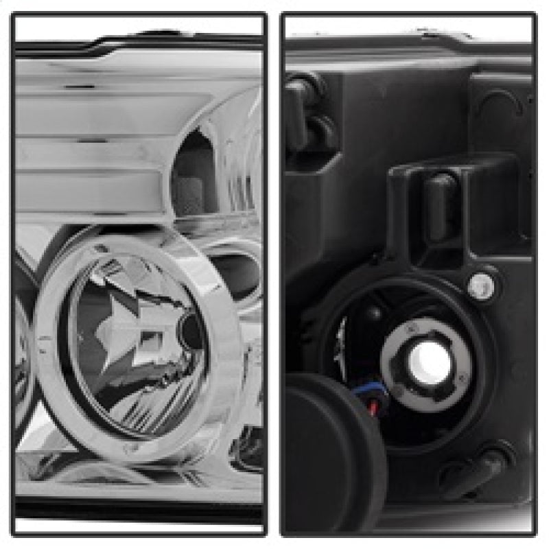 Phares de projecteur Spyder Dodge Ram 13-15 Barre lumineuse DRL Chrome PRO-YD-DR13-LBDRL-C